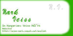 mark veiss business card